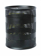 Підставка для ручок, кругла, 80х80х100 мм, BUROMAX, BM.6203 (чорний, сріблястий)