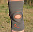 Наколінник MadMax MFA-297 Knee Support with Patella Stabilizer Dark Grey/Orange L, фото 6