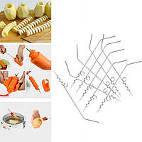Комплект ножей для карвинга и фаршировки овощей картофеля, кабачков, моркови 20 см (10 штук)