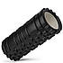 Масажний ролик (роллер) U-POWEX EVA foam roller (33x14см.) Black, фото 6
