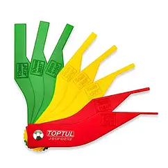 Набір щупів для вимірювання товщини колодок дискових гальм 8 од. (2-12 мм) TOPTUL JEGF0212