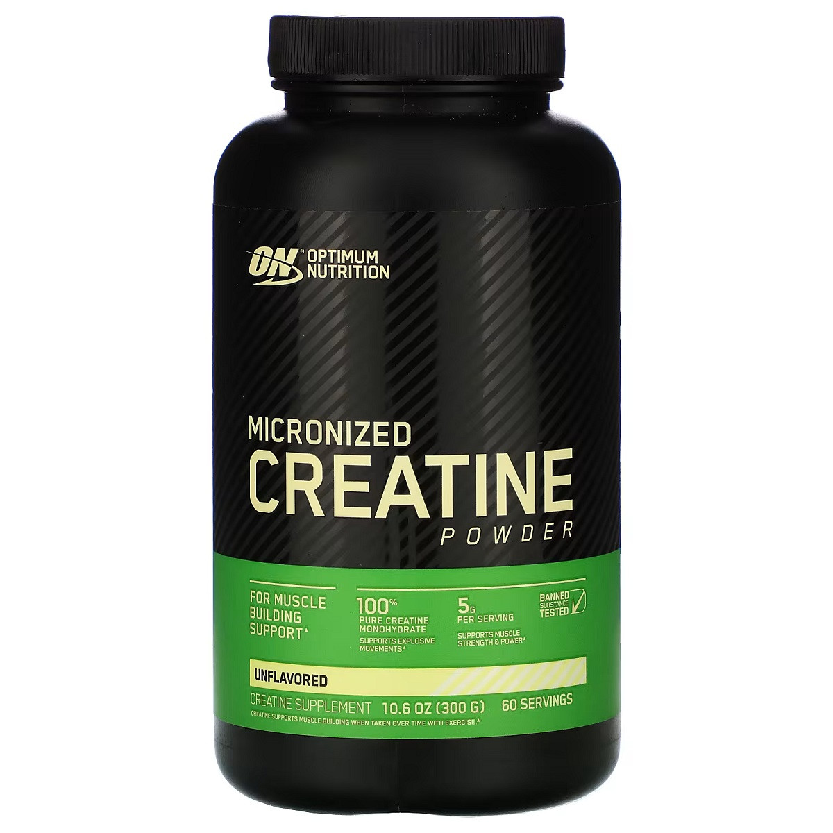 Креатин Мікронізований порошок, Micronized Creatine Powder, Optimum Nutrition, 300 г, фото 1