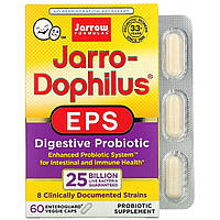 Пробіотики, 25 млрд КУО, Jarro-Dophilus EPS, Jarrow Formula, 60 вегетаріанських капсул