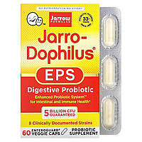 Пробіотики, 5 млрд КУО, Jarro-Dophilus EPS, Jarrow Formula, 60 вегетаріанських капсул