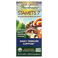 Ежедневная поддержка иммунитета, комплекс из 7 грибов, Stamets 7, Daily Immune Support, Fungi Perfecti, 60