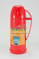 Термос 500 мл зі скляною колбою КРАСНИЙ Stenson DB118F-1