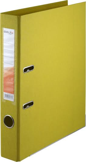 Папка-реєстратор двосторонній ,Delta by Axent, корінець 7.5 см, жовта D1712-08P