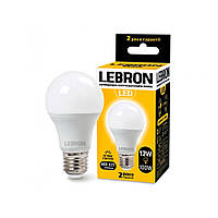 Лампа светодиодная Lebron LED L-A60 12W E27 3000K 1050Lm угол 240°