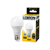 Лампа светодиодная Lebron LED L-A60 12W E27 6500K 1100Lm угол 240°