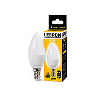 Лампа светодиодная Lebron LED L-C37 4W E14 3000K 320Lm угол 220°