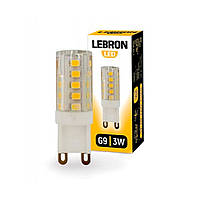 Лампа светодиодная Lebron LED L-G9 3W G9 4500K 280Lm угол 360°