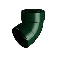 Отвод трубы Rainway двухмуфтовый 67° 75 мм зеленый