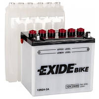 Аккумуляторы мото Exide 12N24-3A: 24 А·ч - 12 V; 220 (12N24-3A), 184x124x175 мм