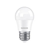 Лампа светодиодная Maxus 1-LED-742 G45 5W 4100K 220V E27