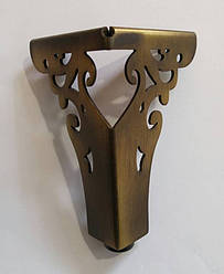 Опора меблева металева AX4626-110 Bronze Antik антична бронза 110 мм