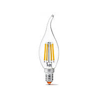 Лампа светодиодная Videx 299037 Filament LED C37FT 6W E14 4100K 220V