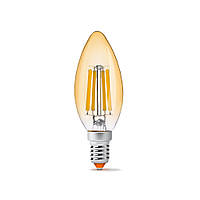 Лампа светодиодная Videx 299082 Filament LED C37FTA 6W E14 2200K 220V