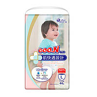 Трусики-подгузники GOO.N Plus для детей 9-14 кг (размер L, унисекс, 44 шт)