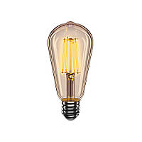 Лампа светодиодная Velmax Filament Amber 21-43-25 ST64 4W E27 2200K