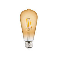 Лампа светодиодная Horoz Electric Rustic L 001-029-0006 Filament LD 6W 2200K E27