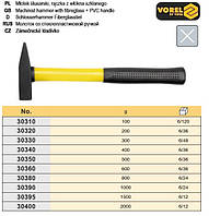 Молоток слесарный Польша ручка стеклопластик TUV/GS 100г VOREL-30310