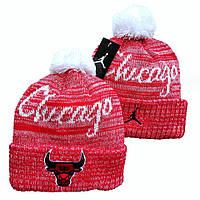 Шапка с бубоном Chicago Bulls Красная