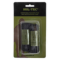 Шнурки Mil-Tec з поліестеру 180 см - Black