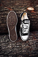 Женские кроссовки Converse Low Black White Black Line