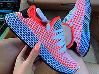 Женские кроссовки Adidas Deerupt Red Blue