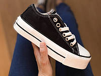 Женские кроссовки Converse All Star Platform Black White