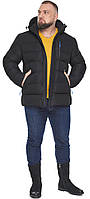 Куртка кэжуал зимняя мужская в чёрном цвете модель 63619