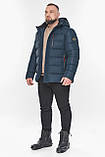 Зимова чоловіча високоякісна курточка колір темно-синій модель 63619 56 (3XL), фото 2