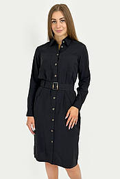Сукня-сорочка з поясом Finn Flare FBC11069-200 чорна S