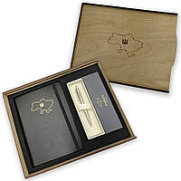 Подарочный набор: Коробка + Шариковая ручка Parker JOTTER 17 16132_T205b + Еженедельник Brunnen 2024 А5 черный