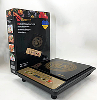 Плита сенсорна індукційна Domotec MS-5833 однокомфоркова електроплита індукційна 2000 Вт настільна плитка
