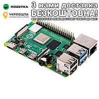 Pi 4 Model B (4GB, BCM2711, A72 ARM v8, 1.5 GHz Quad Core) Микрокомпьютер