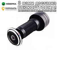 Охоронна міні камера-вічко HQcam V380 Pro Full HD 1080P. WiFi IP камера відеовічко з датчиком руху Охранная мини камера-глазок