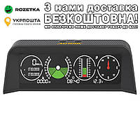 Автомобільний бортовий комп'ютер AUTOOL X90 GPS (спідометр, кренометр, інклінометр, альтиметр, компас, HUD) У прикурювач Чорний