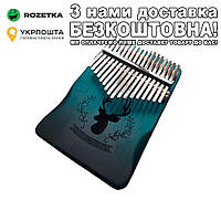 Калімба Cega на 17 язичків Ручне фортепіано Калимба Синій