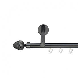 Карниз Orvit Одеон металевий однорядний циліндр+профіль (16 см) профільна труба  Онікс 19 мм 160 см (6678605)