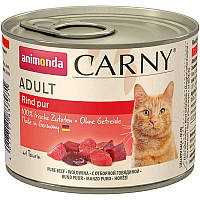 Вологий корм для дорослих котів Animonda Carny Adult яловичина 200 г (4017721837071)