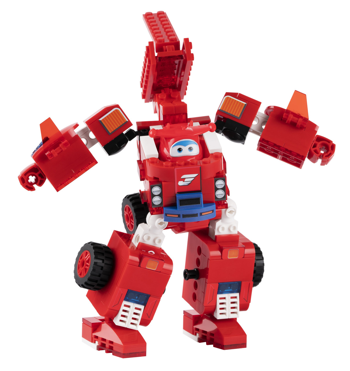 Конструктор-трансформер Small Blocks 2-in-1 Buildable Transforming Vehicle Jett від Super Wings (EU385005)