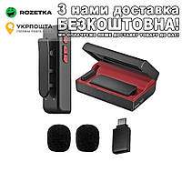 Мікрофон із відворотом для IPhone IPad Android ПК Type C конденсаторний з кейсом Type C