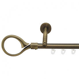 Карниз Orvit Скіпта металевий однорядний циліндр+профіль (16 см) профільна труба  Антик 19 мм 400 см (7218061)