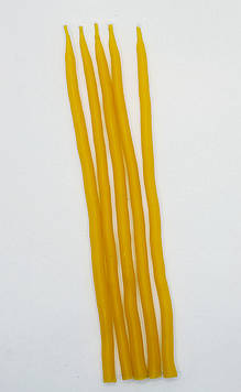 15 шт Макана свічка виготовлена за старовинною технологією макання жовта Код/Артикул