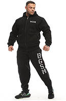 Спортивный костюм теплый Big Sam 103639 черный размеры XXXXL. XXXXXL