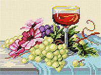 Вино и виноград Набор для вышивания по канве с рисунком Quick Tapestry TH-42