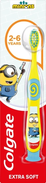 Щітка зубна електрична дитяча Colgate Minions yellow (extra soft), фото 1