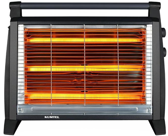Кварцовий підлоговий нагрівач 1800W інфрачервоний Kumtel LX-2831 S
