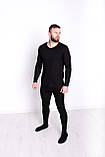 Чоловіча термобілизна молодіжне зимове чорне батал INSAN термокофта і штани чоловічі розмір 4ХL, фото 4